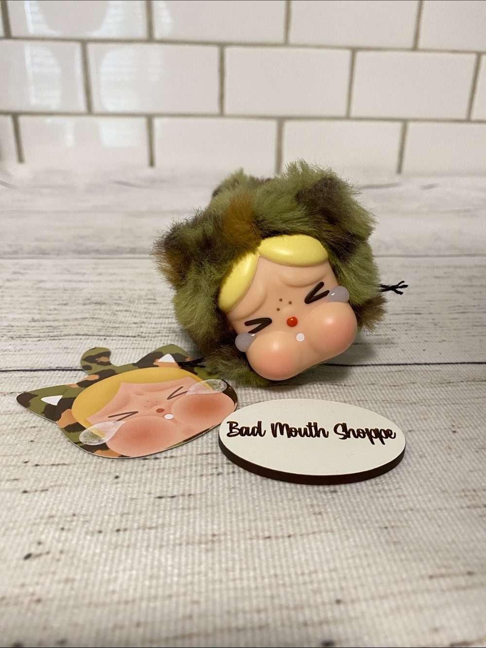 *Pop Mart Crybaby Wild But Cutie Vinyl Plush Pendant Blind Box - Camo Cutie